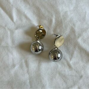 Mixed metal earrings